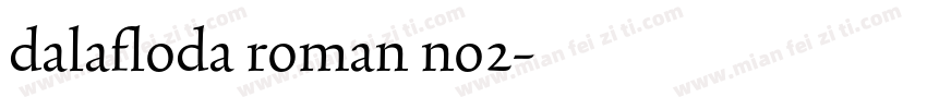 dalafloda roman no2字体转换